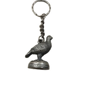 The Famous Grouse Finest Scotch Whisky Pewter Keychain Advertising